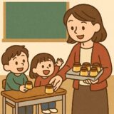 先生がじゅぎょうでくばってくれる、プリンはなんだ？